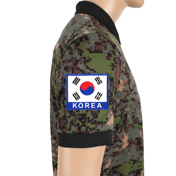 태극기약장 KOREA 컬러 (벨크로) 군인 군용 약장