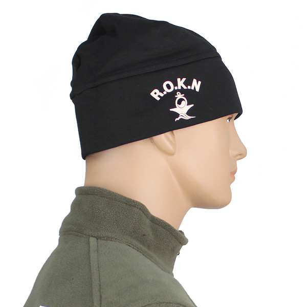 컴프레션 스판비니 해군 ROKN 군인 군용 모자 동계작전모