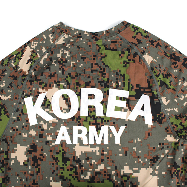 발열 로카래쉬가드 ROKA 긴팔 디지털 / 군인 군용 로카티셔츠
