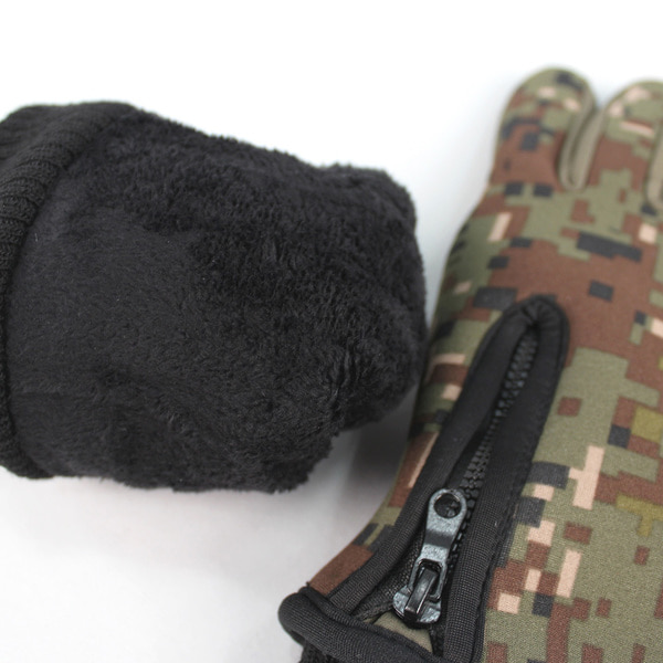 스마트폰 방수 장갑 디지털 군인 군용 군대 네오프렌 밍크털안감