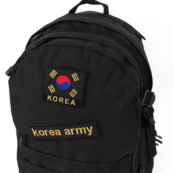 korea army 육군 명찰 검정금사