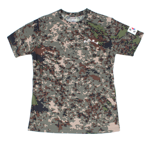 쿨론 코리아아미 PX 로카티 ROKA 반팔 디지털 군인 군용 군대 티셔츠
