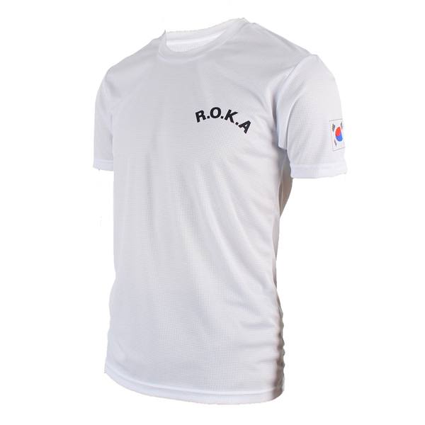 쿨론 스포츠웨어 ROKA 로카반팔티 흰색 로카티 / 군인 군용 군대 티셔츠