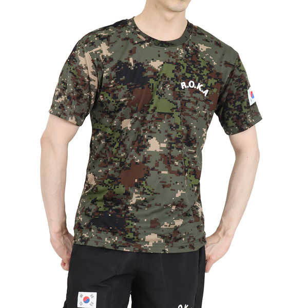 쿨론 스포츠웨어 ROKA 로카반팔티 디지털 로카티 / 군인 군용 군대 티셔츠
