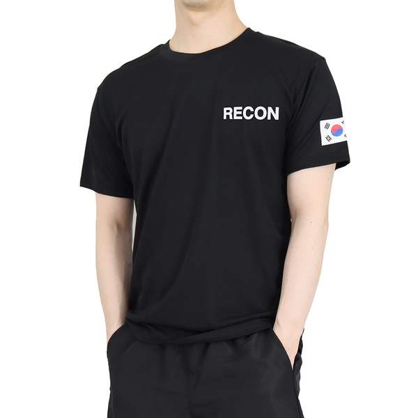 쿨론 수색대대 RECON 로카반팔티 검정 로카티 / 군인 군용 군대 티셔츠