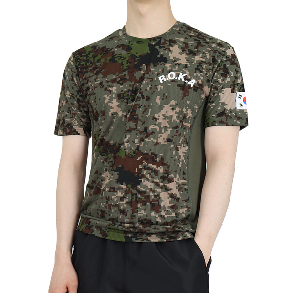 실버 3D ATB-UV ROKA 로카반팔티 디지털 로카티 / 군인 군용 군대 티셔츠