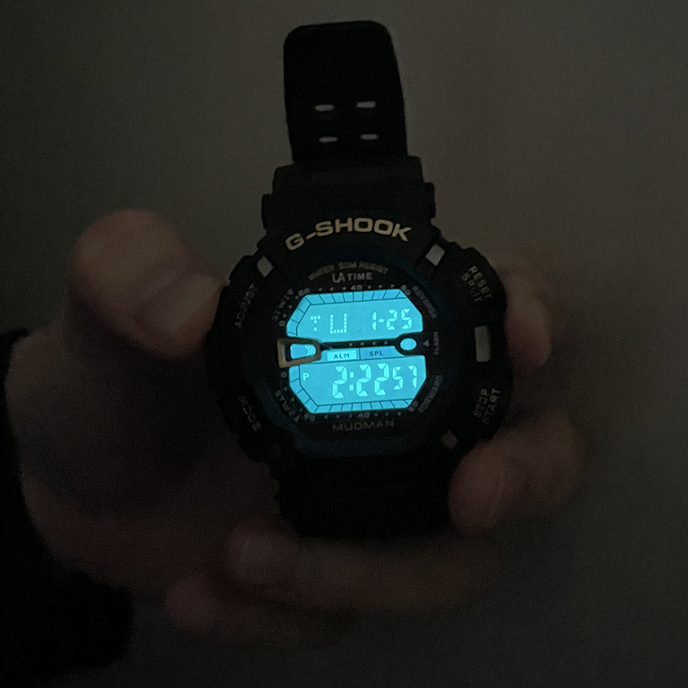 LATIME G-SHOOK 338 블루 군인시계 훈련소 입대 군대 전자손목시계