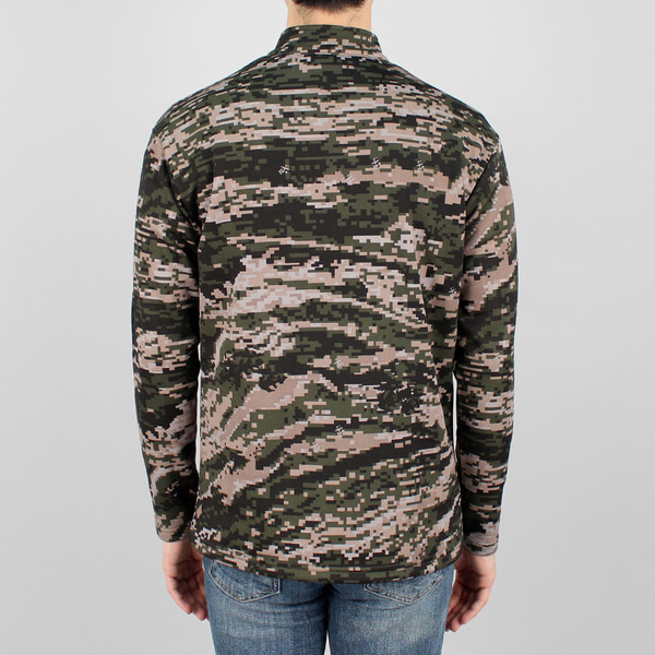 해병대 넥카라 발열 맨투맨 디지털 긴팔티 검정 군인 군용 티셔츠
