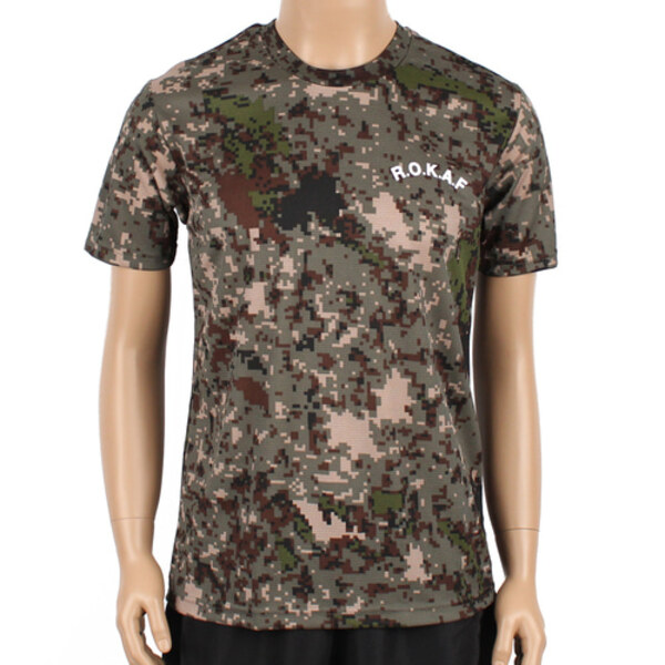 쿨론 공군디지털 ROKAF 로카반팔티 로카티 군인 군용 군대 티셔츠