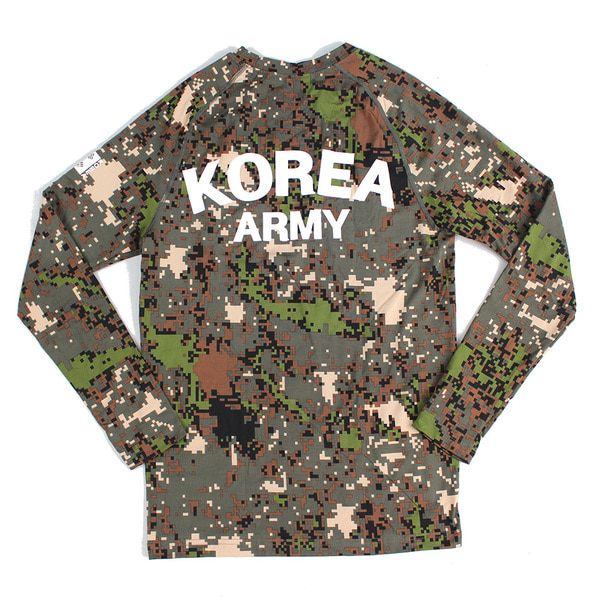 발열 로카래쉬가드 ROKA 긴팔 디지털   군인 군용 로카티셔츠