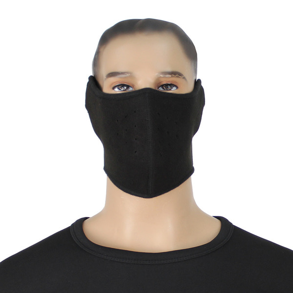 폴라 방한 귀마개마스크 검정 군인 군용 마스크
