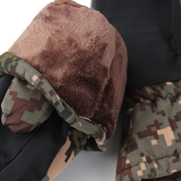 뱅키드 벙어리 방수 장갑 디지털 군인 군용 군대 방한장갑