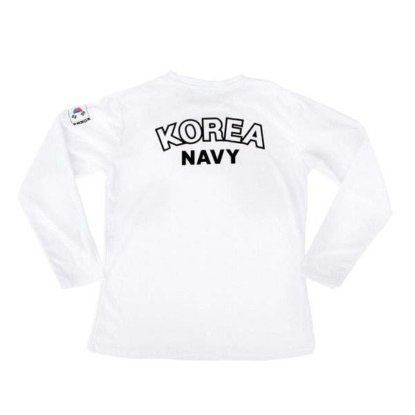 쿨드라이 해군 ROKN 로카긴팔티 흰색 로카티 군인 군용 티셔츠