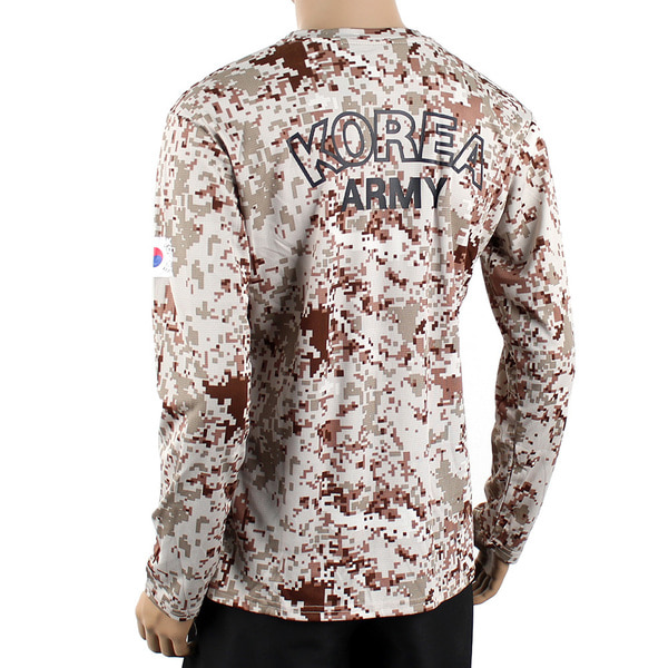 쿨드라이 ROKA 로카긴팔티 사막디지털 로카티 군인 군용 티셔츠