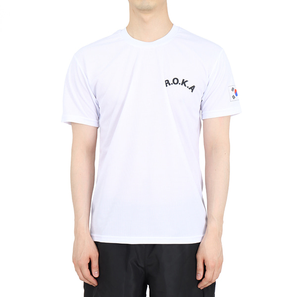 쿨론 스포츠웨어 ROKA 로카반팔티 흰색 로카티 군인 군용 군대 티셔츠