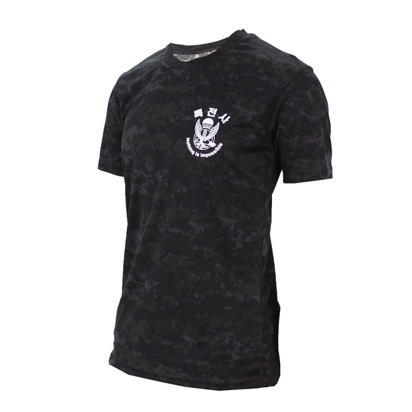 쿨론 특전사 로카반팔티 검정디지털 로카티 군인 군용 군대 티셔츠