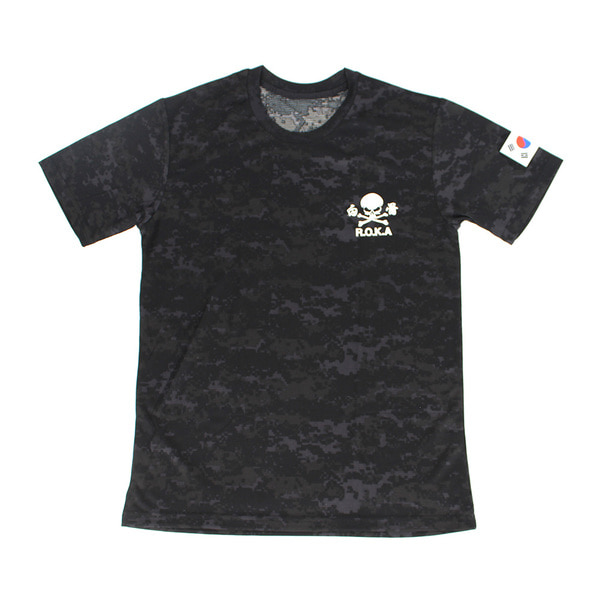 쿨론 백골 ROKA 로카반팔티 검정디지털 로카티 군인 군용 군대 티셔츠