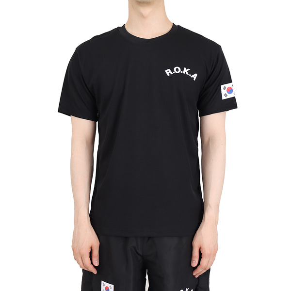 쿨론 스포츠웨어 ROKA 로카반팔티 검정 로카티 군인 군용 군대 티셔츠