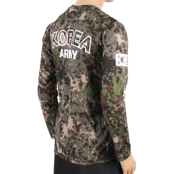 쿨론 백골 ROKA 로카긴팔티 디지털 로카티 군인 군용 군대 티셔츠