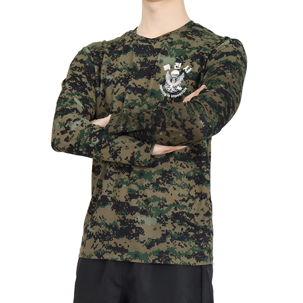 쿨론 특전사 로카긴팔티 디지털 로카티 군인 군용 티셔츠