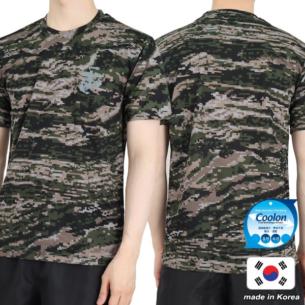 쿨론 해병대 반팔 회색앵카 / 군인 군용 군대 티셔츠