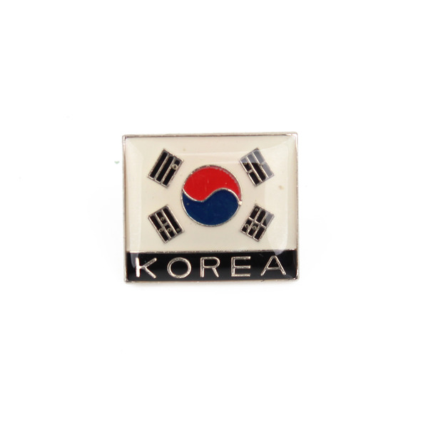 태극기 KOREA 마크 배지 / 군인 군용 뱃지
