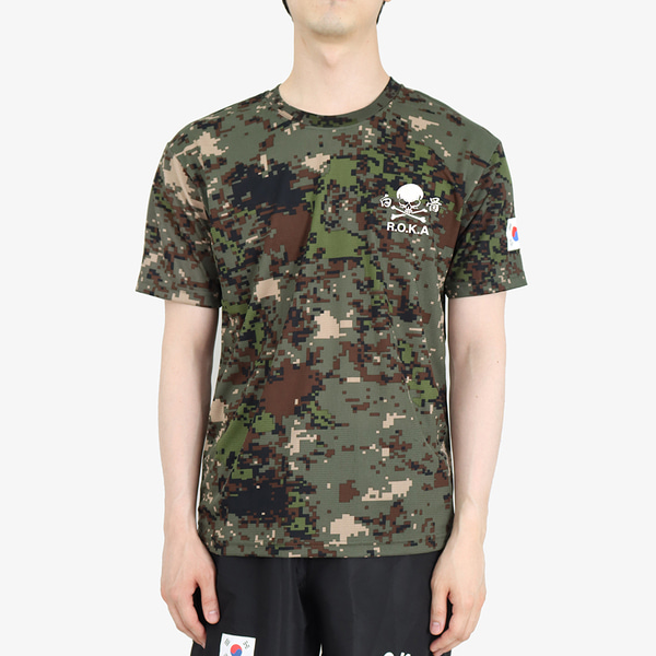 쿨론 백골 ROKA 로카반팔티 디지털 로카티 군인 군용 군대 티셔츠